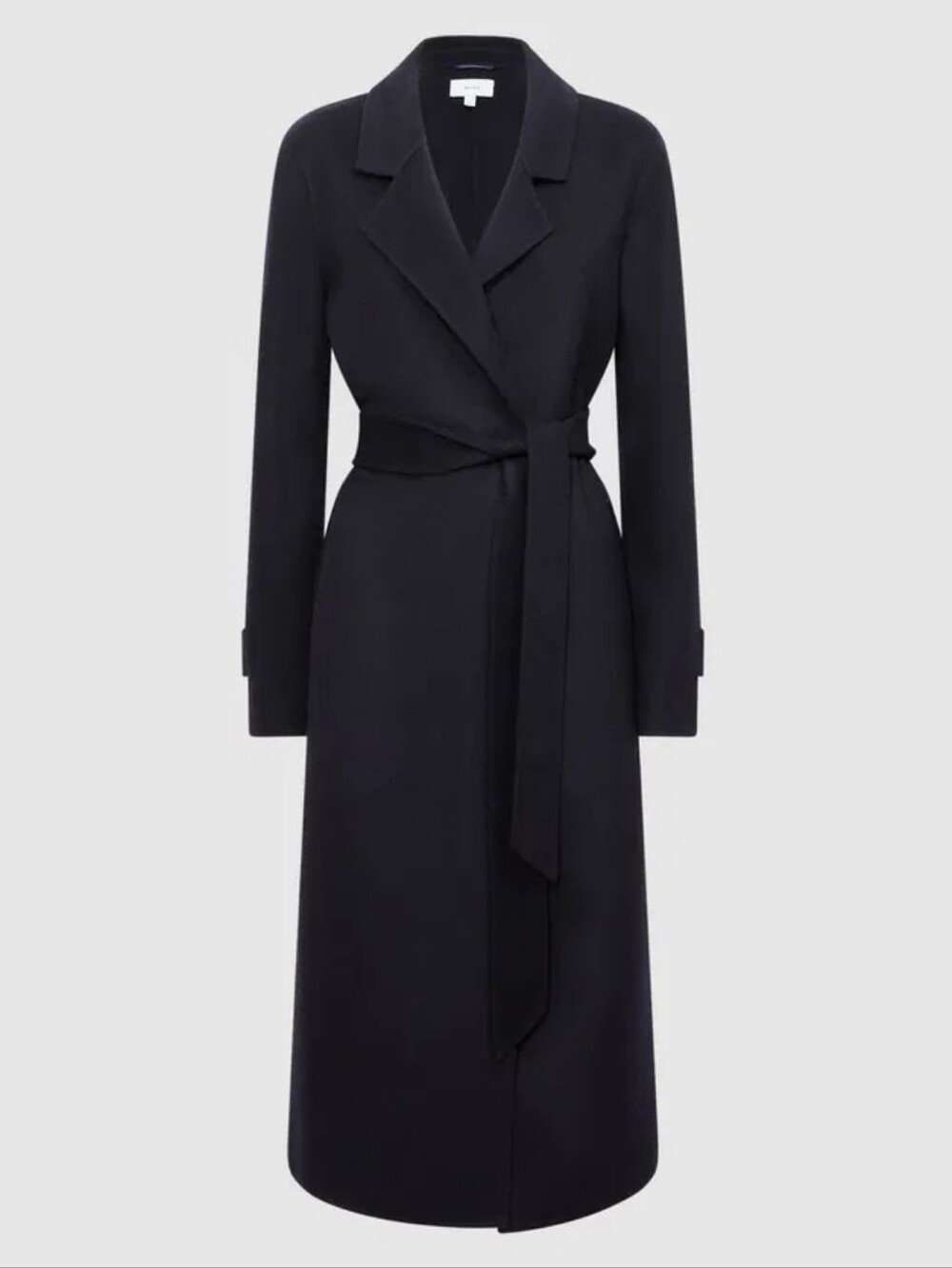 REISS | $595 Brooks Navy Wool Blend Coat